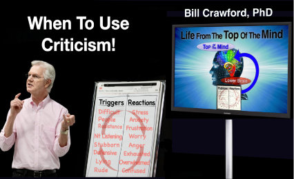 When To Use Criticism